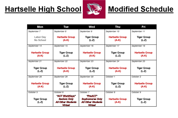 HHS 2020 Alternating Schedule 